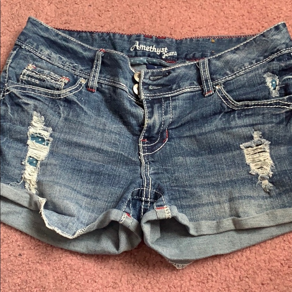 Ripped denim jeans
